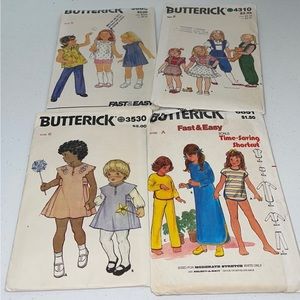 BUTTERICK children sewing pattern vintage